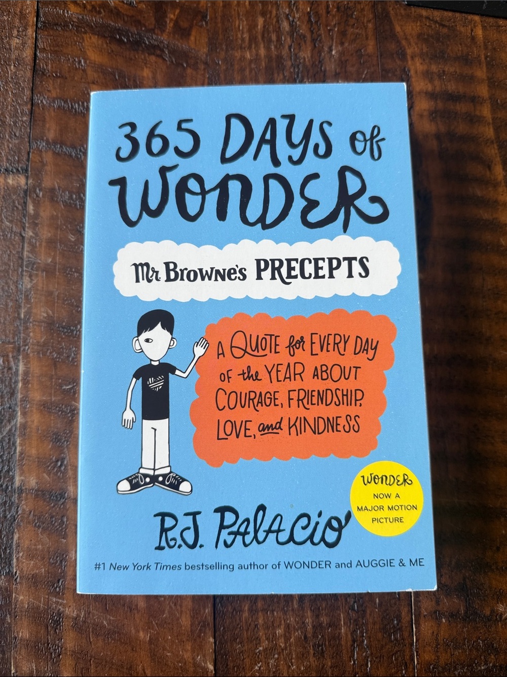 365 Days of Wonder Mr. Browne’s Precepts R.J. Palacio Paperback Like New
